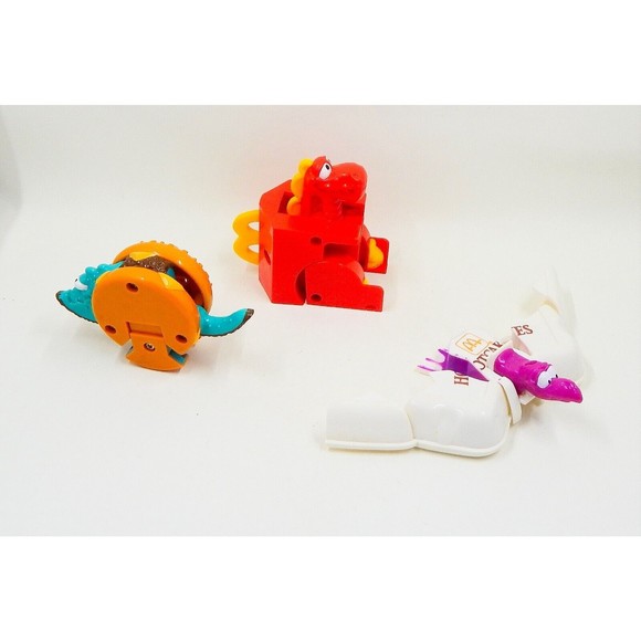 McDonalds Happy Meal Changeables Food Transformers 1990 Lot of 3 Toys - Picture 4 of 8